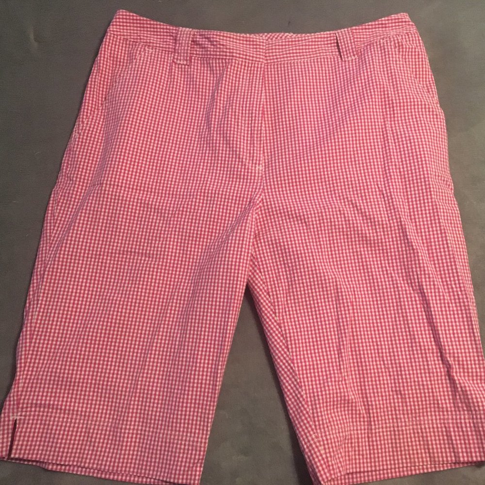 Kim RodgersPink Checkered Shorts